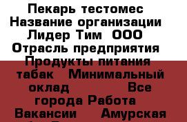 Пекарь-тестомес › Название организации ­ Лидер Тим, ООО › Отрасль предприятия ­ Продукты питания, табак › Минимальный оклад ­ 31 500 - Все города Работа » Вакансии   . Амурская обл.,Благовещенск г.